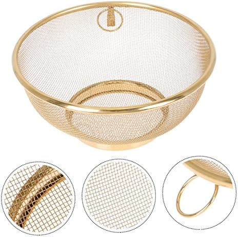 KICHOUSE Stainless Steel Mesh Colander Strainer - Fine Mesh Design Rust-Resistant and Durable