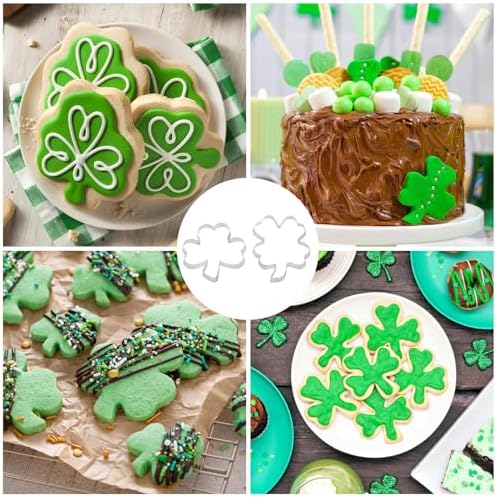 St Patricks Day Shamrock Cookie Cutter Set by Egypamid
