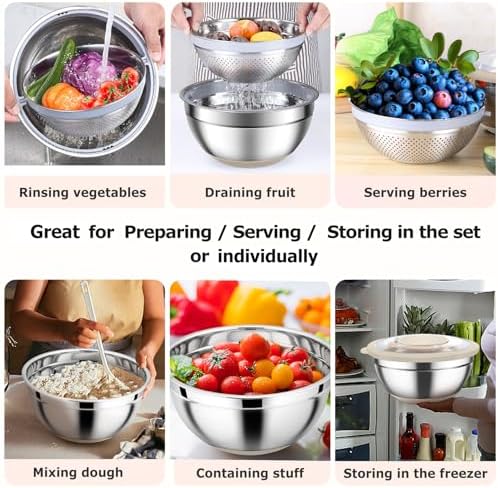 TeamFar Multi-Purpose Colander Set with Graters Khaki