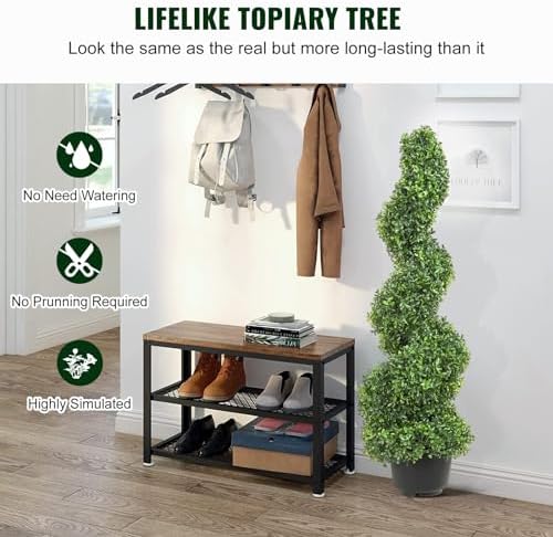4ft Boxwood Topiary Set for Home