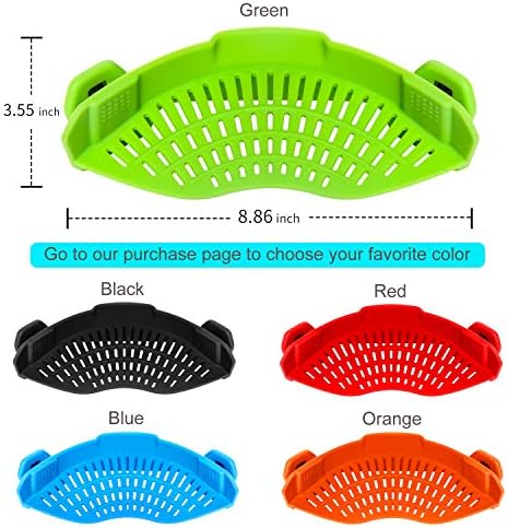 Efficient Kitchen Design AUOON Clip-On Strainer for Quick Draining