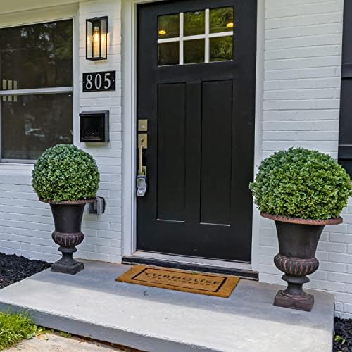 LUWENER 2 Pack Fake Boxwood Topiaries for Home Decor