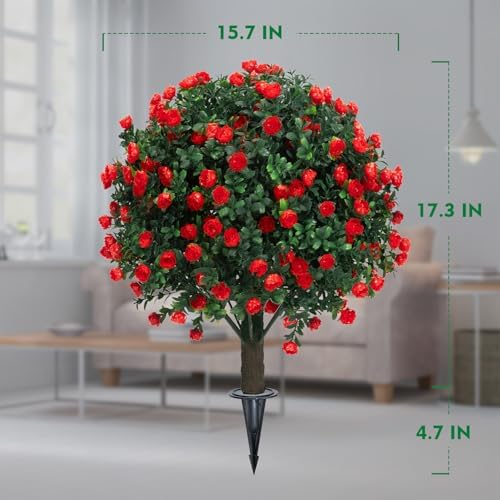 AOKIIE Realistic Boxwood Topiaries - Outdoor