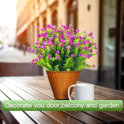 Fanceasily Outdoor Artificial flowers UV Resistant Boxwood Decor
