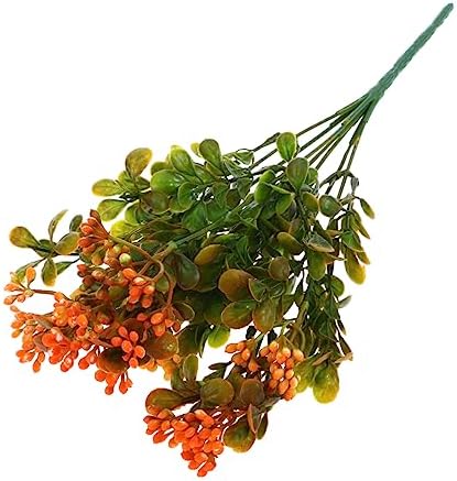 Realistic Fake Red Berries Decor plant pots