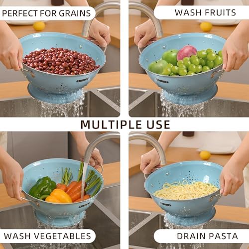 Brilliantly Balanced Family - Double-Purpose Metal Colander Set