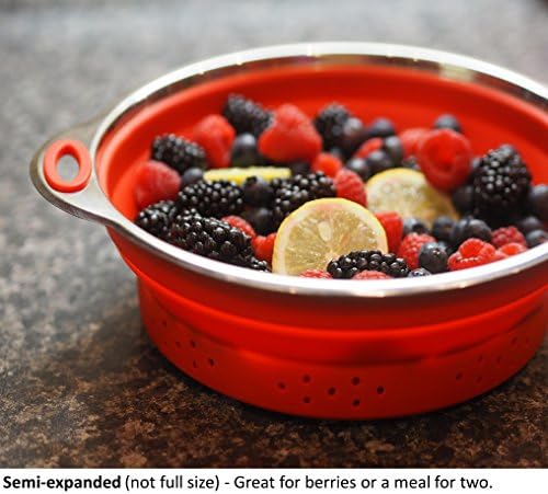 Collapsible Colander Funnel for RV Storage