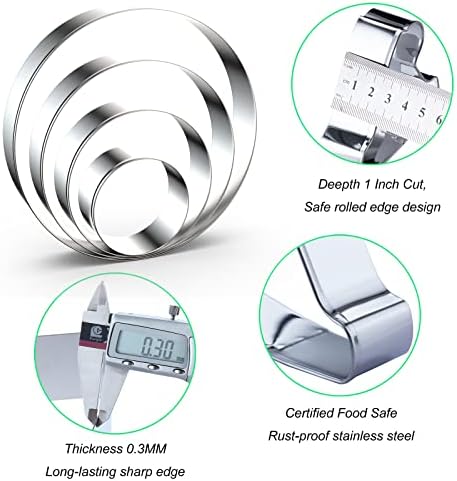 Bisque Cookie Cutters Set Unique Sizes Stainless Steel