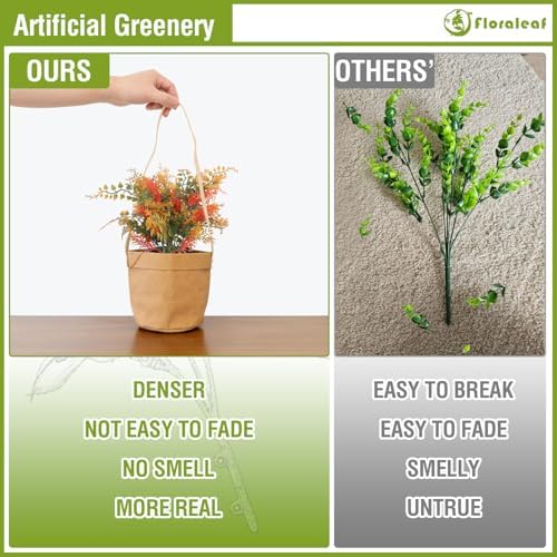 Stylish FLORALEAF Fake Bushes for Office Decor