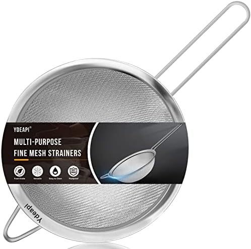 Sturdy 9-inch Mesh Strainer with Handle for Kitchen Essential