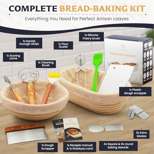 Perfect Crust Bread Basket Set for Home Bakers
