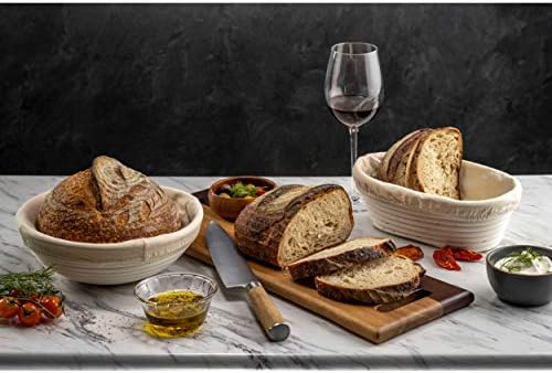 Perfectly Crafted Banneton Bread Proofing Basket Set for Sourdough