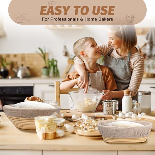 Sourdough Proofing Basket Set Perfect for Baking