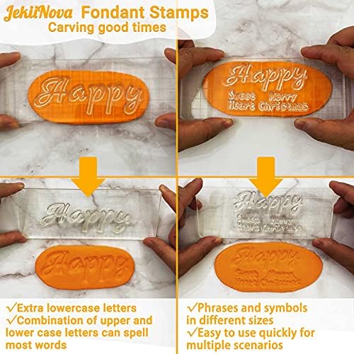 Creative Baking Tools - Alphabet Fondant Stamp Set with 4 PCS in Silicone
