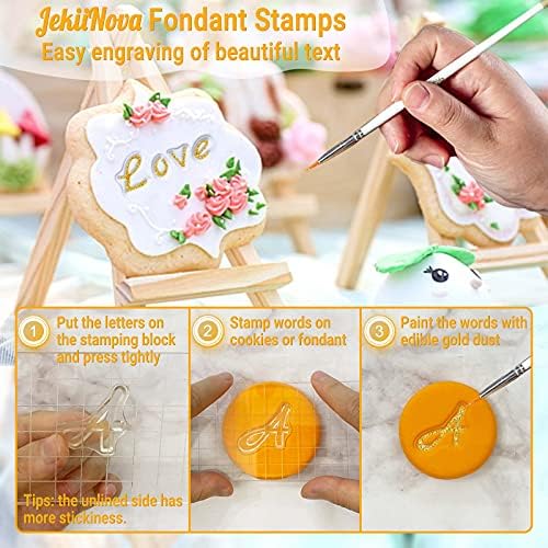 Creative Baking Tools - Alphabet Fondant Stamp Set with 4 PCS in Silicone