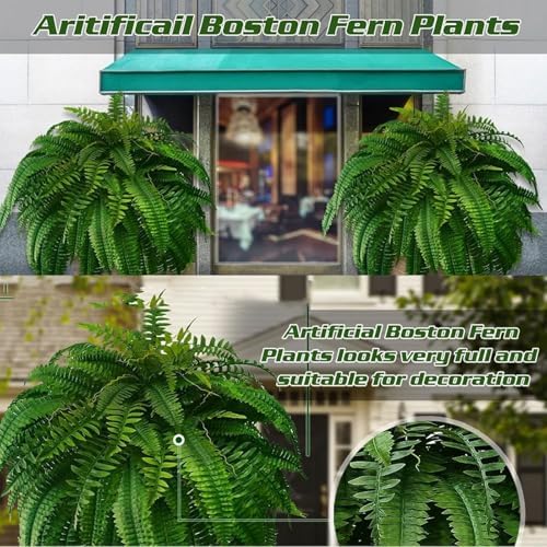 Generic Realistic Faux Boston Fern with 60 Leaves