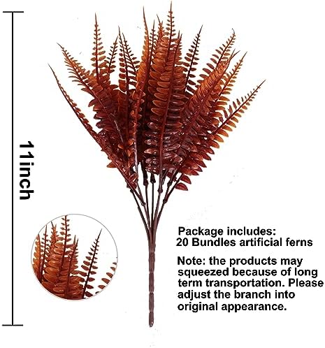 Fall Delight Realistic Artificial Boston Ferns for Your Home
