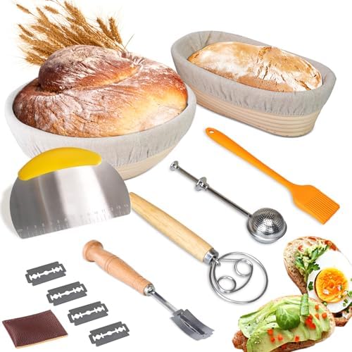 Sourdough Bread Proofing Basket Set for Perfect Loaves