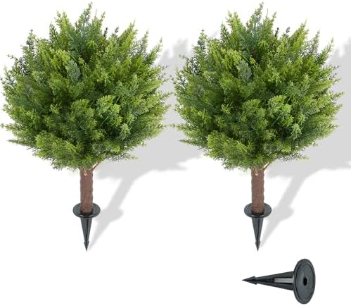Ready to Plant Outdoor Artificial cedar Shrubs