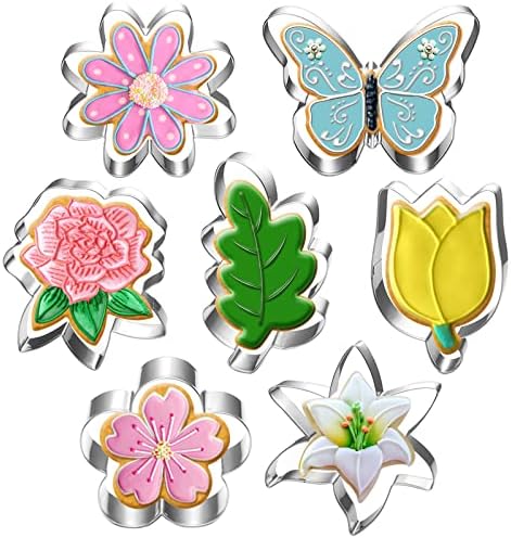 Blossom Leaf Cookie Cutters - 7-Piece Set