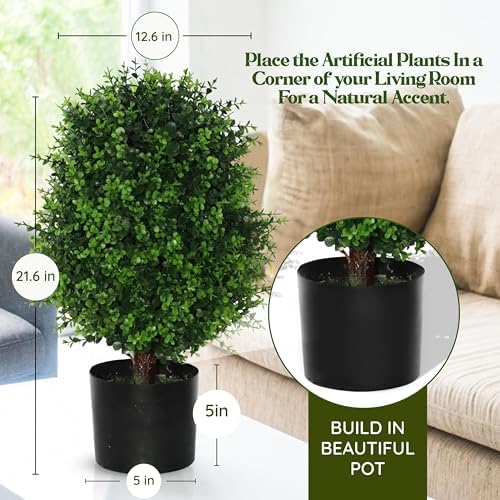 Elegant Fake Cedar Tree Topiary