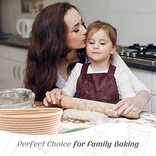Joyyy Sourdough Bread Proofing Baskets Set of 2 10 Inch Oval