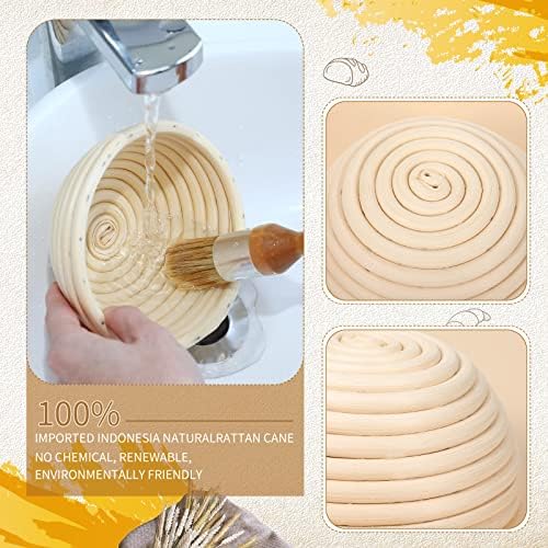 Irenare 10-Piece Bread Banneton Proofing Set