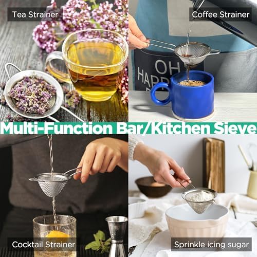 33 Fine Mesh Strainer for Coffee Tea Drinks