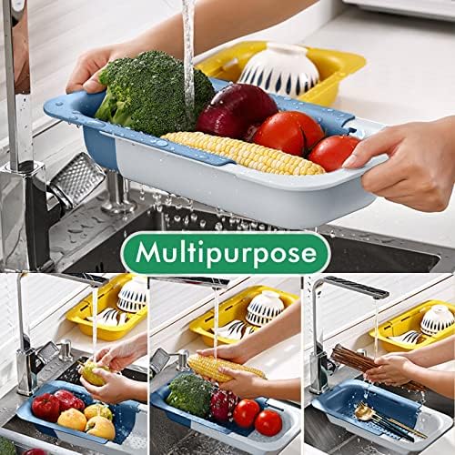 KESAPLAN Collapsible Sink Strainer Basket - Retractable Strainer for Kitchen Use