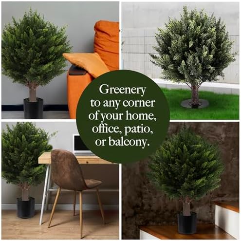 Transform Your Space with Realistic Cypress Topiaries