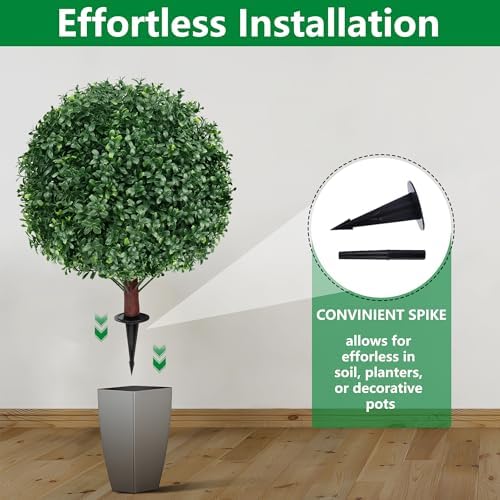 Instantly transform your space with bright realistic artificial topiaries
