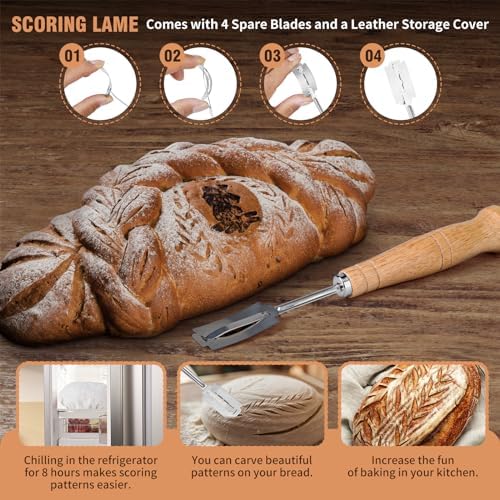 Banneton Sourdough Bread Proofing Basket Set Premium Durable for Artisan Baking
