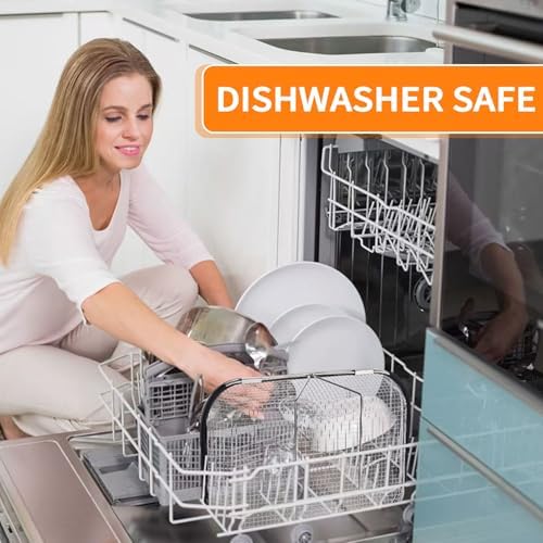 Stainless Steel Colander Basket with Expandable Handles for Kitchen Use