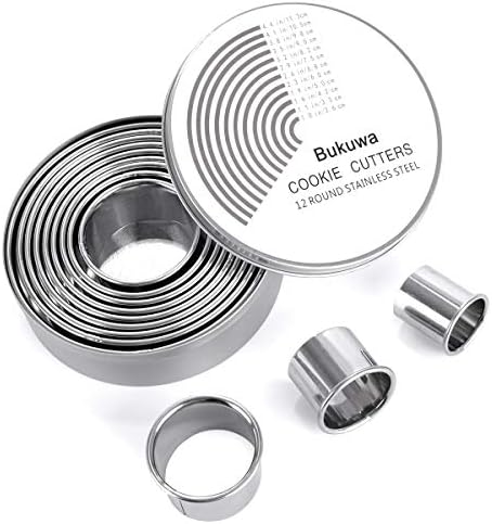 12 Piece Stainless Steel Cookie Cutter Set with Storage Box