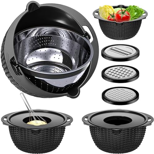 4-in-1 Kitchen Gadget Set -Versatile for Straining Washing and Rinsing