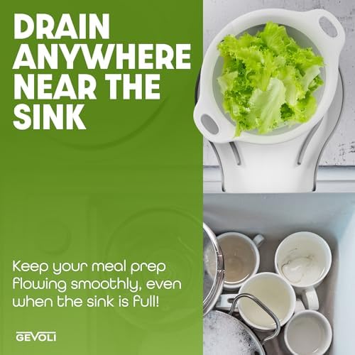Collapsible Colander Set for Kitchen Use