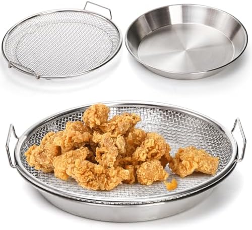 Premium stainless steel mesh pan for oil filtration