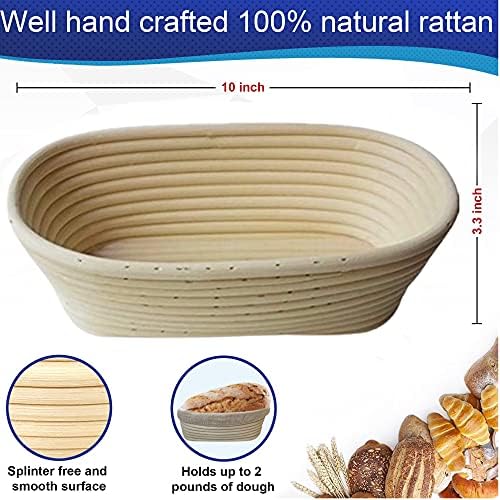High-Quality Artisan BREAD Proofing Basket Set for Sourdough Bakery Use