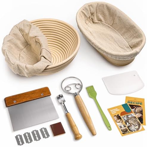 RORECAY Sourdough Breads Proofing Basket Set