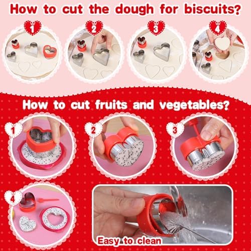 Heart Cookie Cutter Set - Baking Party Uses