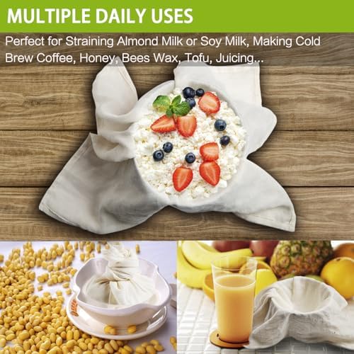 Olicity Cheese Cloths 6PCS Grade 100 Fine Mesh Cloth