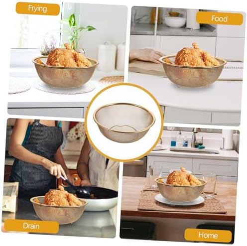Stainless Steel Rice Strainer Basket with Double Handled Design