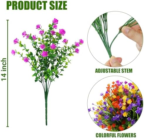 Vibrant Outdoor Artificial Plants Durable Easy to Maintain