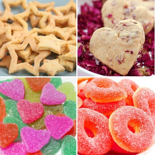 YXCLIFE Metal Cookie Cutters Set 12pc Heart Star Shapes for Perfect Cookies