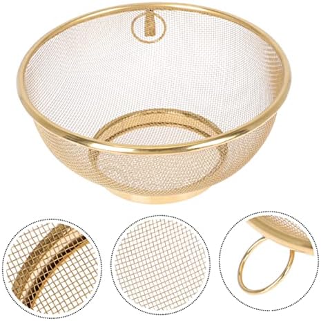 Collapsible Metal Colander Stainless Steel Strainer with Fine Mesh - Durable and Multi-Purpose