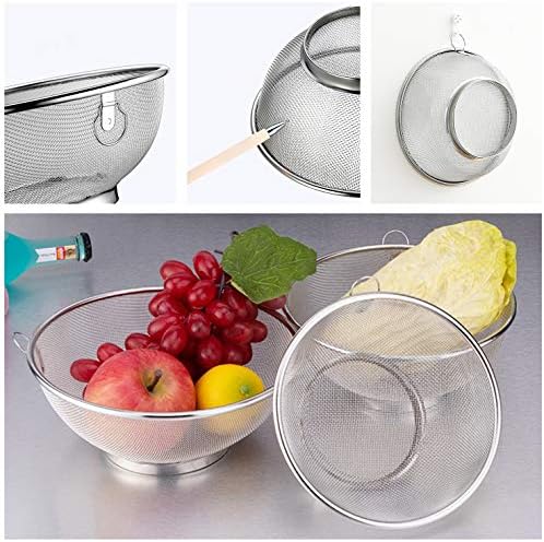 Stainless Steel Colander Basket 2-Pack for Kitchen Use