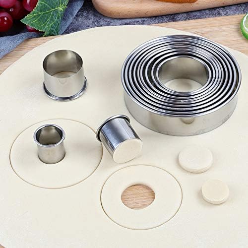 Winerming Round Cookie Cutters Set 12 Pieces