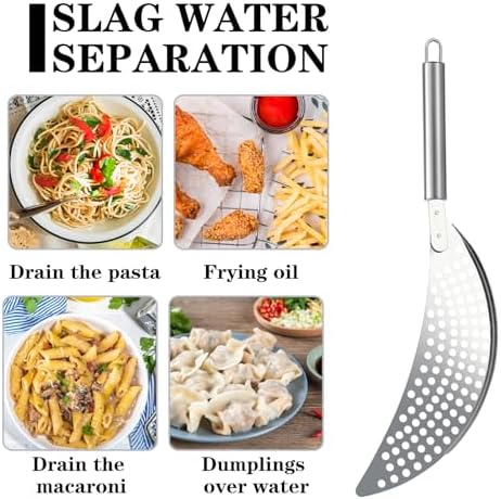 Sturdy Stainless Steel Pot Strainer with Handle