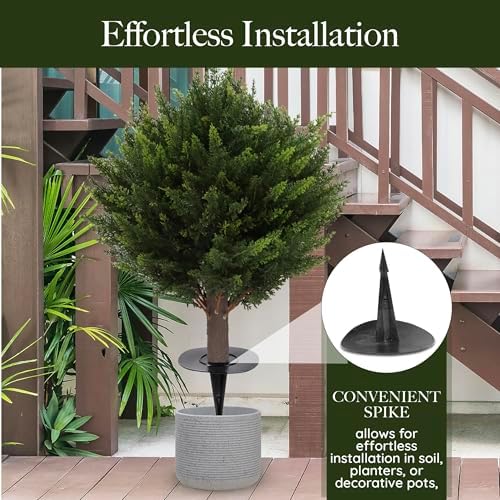 Transform Your Space with Realistic Cypress Topiaries