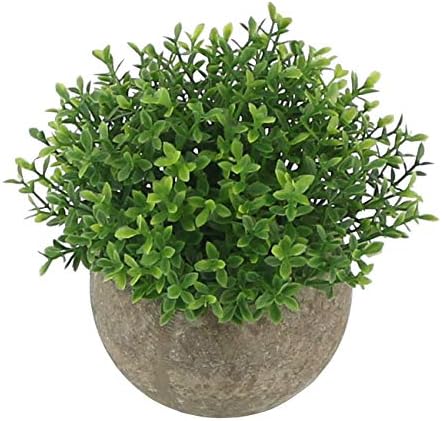 Ogrmar Mini Plastic Faux Plants in Pot